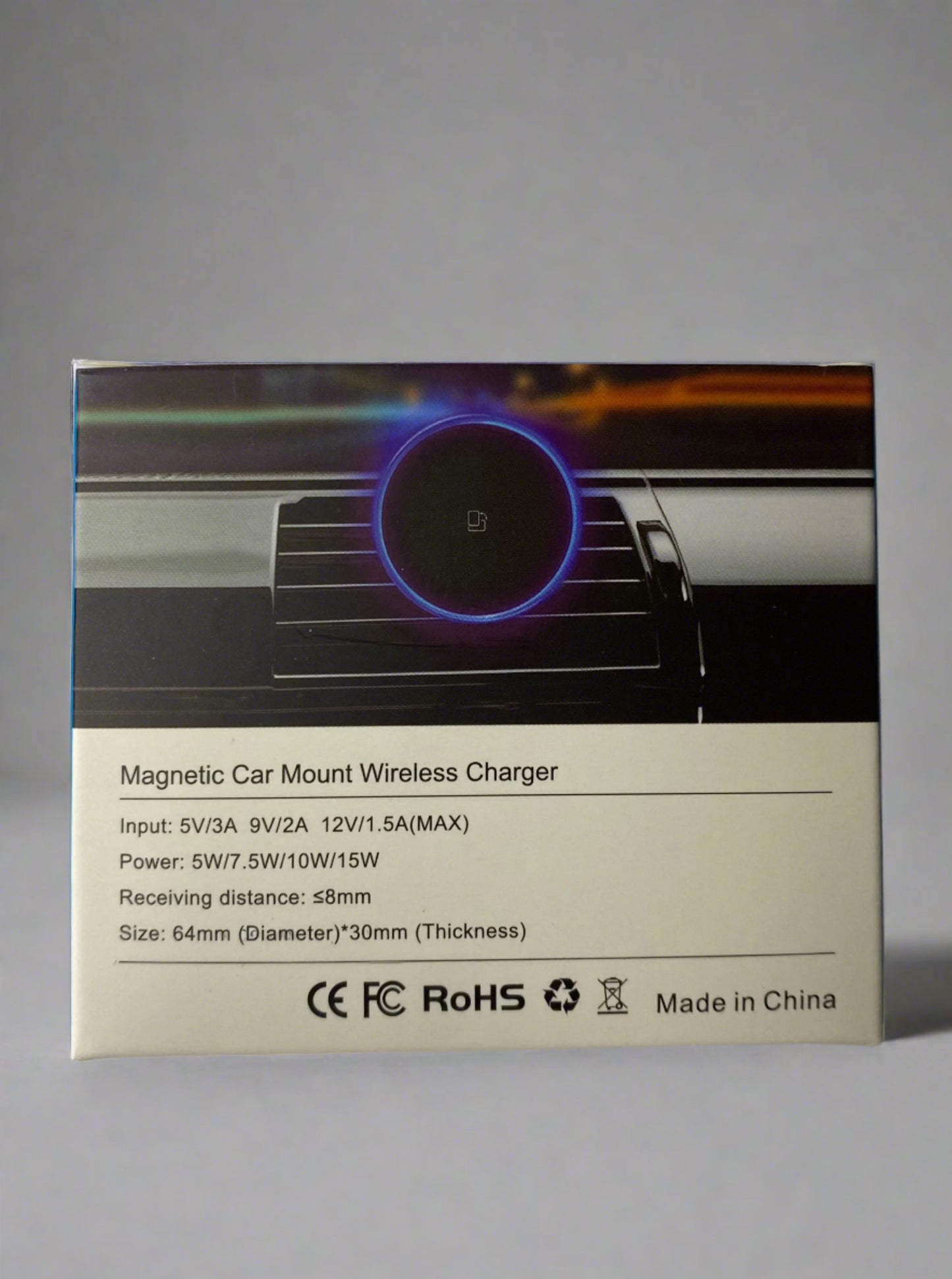 Magnatic Car Mount Wireless Charger